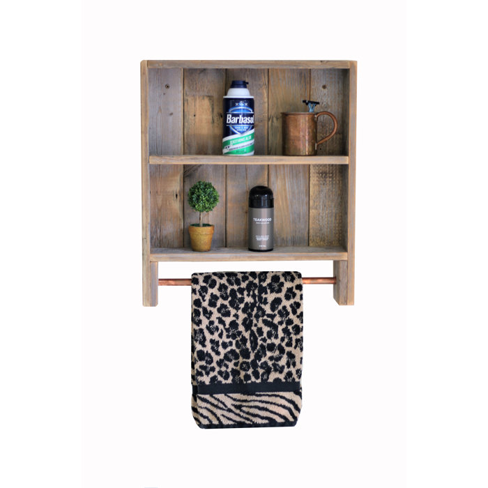 August Grove® Mendenhall Double Towel Rack Wall Shelf & Reviews Wayfair